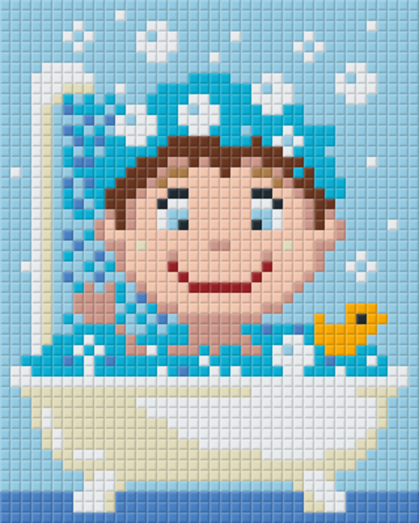 Bath Time One [1] Baseplate PixelHobby Mini-mosaic Art kit image 0